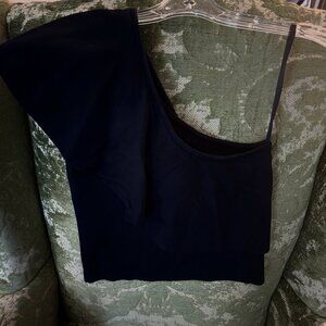 MILLY One Shoulder Ruffle Top Size Small